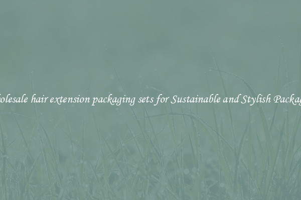 Wholesale hair extension packaging sets for Sustainable and Stylish Packaging