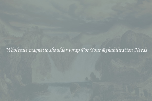 Wholesale magnetic shoulder wrap For Your Rehabilitation Needs