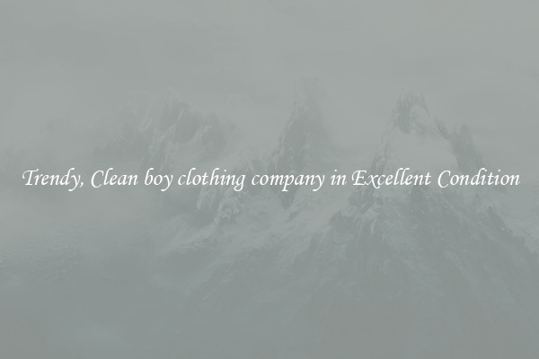 Trendy, Clean boy clothing company in Excellent Condition