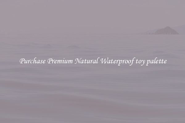 Purchase Premium Natural Waterproof toy palette