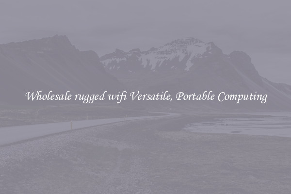 Wholesale rugged wifi Versatile, Portable Computing
