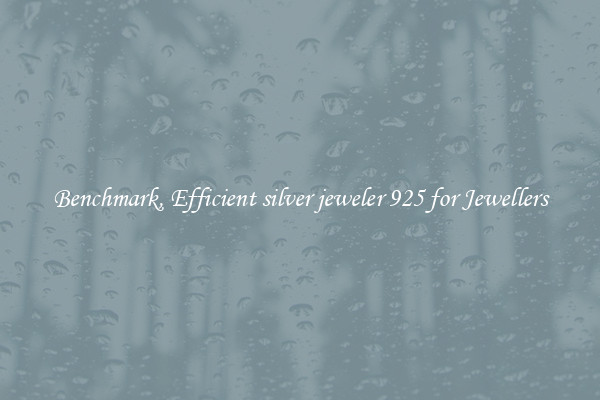 Benchmark, Efficient silver jeweler 925 for Jewellers
