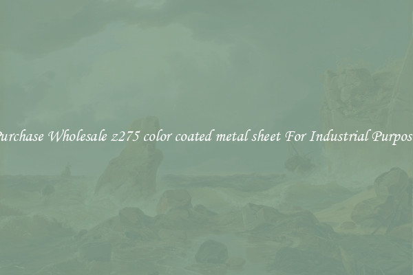 Purchase Wholesale z275 color coated metal sheet For Industrial Purposes