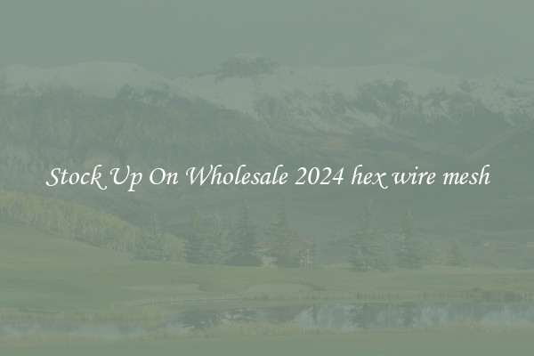Stock Up On Wholesale 2024 hex wire mesh