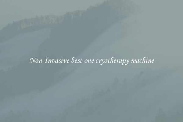 Non-Invasive best one cryotherapy machine