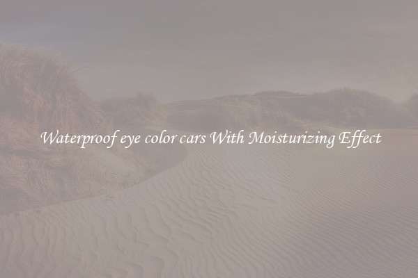 Waterproof eye color cars With Moisturizing Effect